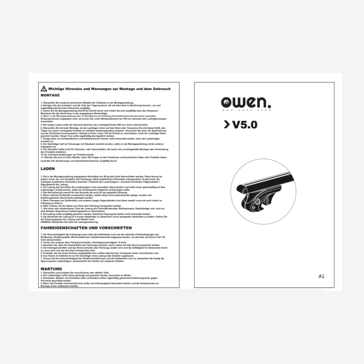 Bruksanvisning - OWEN 5.0